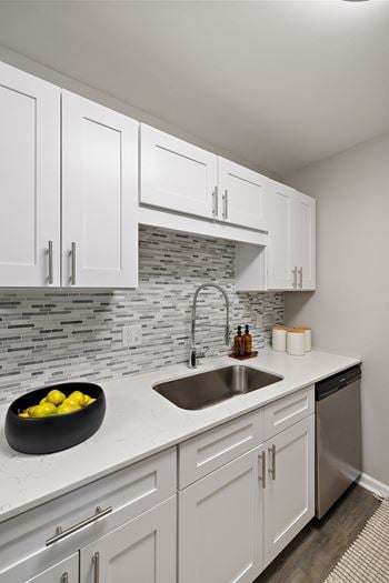 Sink with faucet